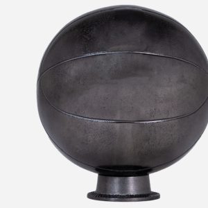 basketball gray aluminum sculpture