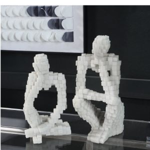 pi quartz sand sculptures – set of 2