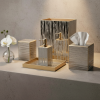 Elegant and stylish bathroom accessories waylande gregory jagged bath accessories